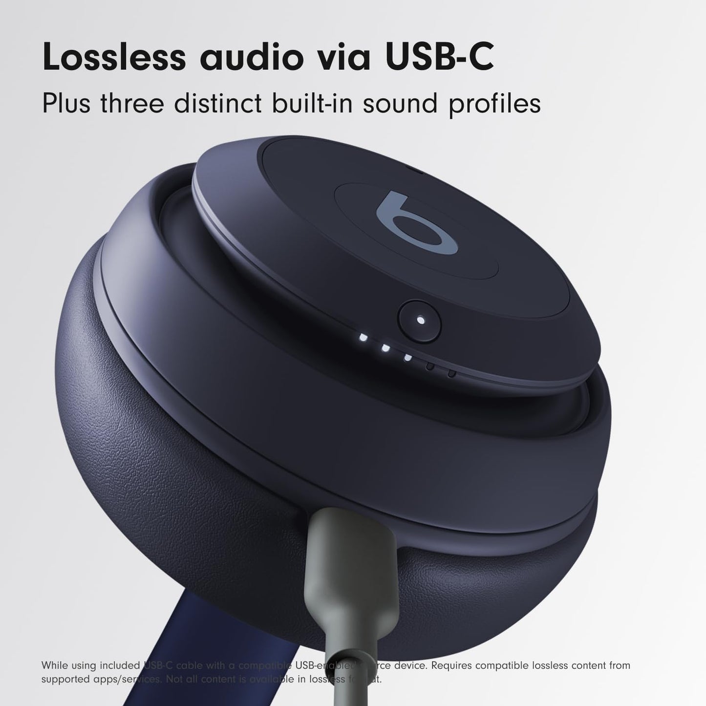 Beats Studio Pro Wireless Bluetooth Over Ear Noise Cancelling Headphones MQTQ3 – Navy