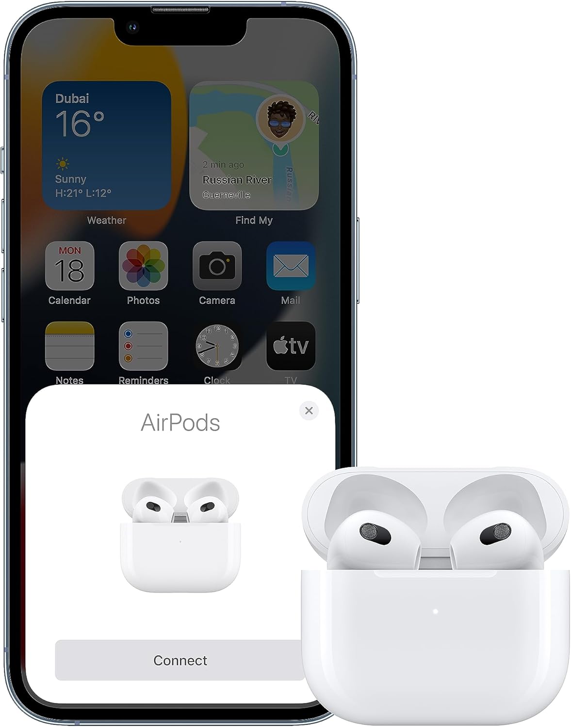 Apple AirPods (3rd generation) – White lightning Charging Case (MPNY3)