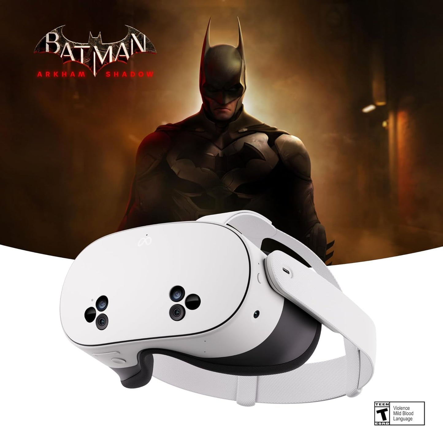 Meta Quest 3S Mixed Reality VR Headset – 128GB includes Batman: Arkham Shadow